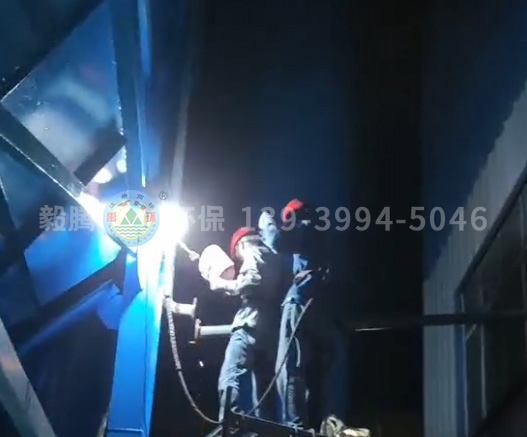 恒康鋁業(yè)中頻爐除塵器 現(xiàn)場加班加點(diǎn)安裝施工，全程監(jiān)護(hù)確保質(zhì)量保障安全